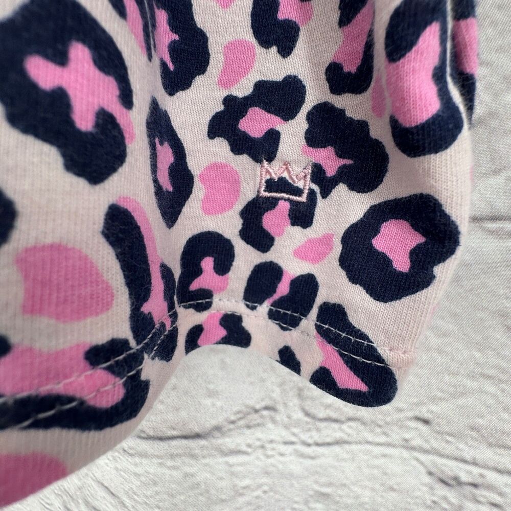 Crown & Ivy Top Women's 3X Pink Leopard Tee Shirt 3/4 Sleeve - Picture 5 of 9